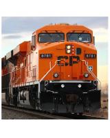 Canadian Pacific CP #8781 HO Hapag-Lloyd Saint John Express Orange Scheme Class GE ES44AC Diesel-Electric Locomotive DCC & Paragon4 Sound