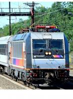 New Jersey Transit NJT #4620 Silver Color-Themed Stripe Scheme Class ALP-46 Electric Locomotive for Model Railroaders Inspiration