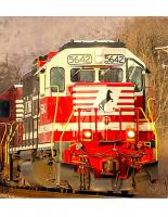 Norfolk Southern NS # 5642 Training First Responders Horsehead Red Scheme Class EMD GP38-2 Diesel-Electric Road-Swiitcher Locomotive for Model Railroaders Inspiration