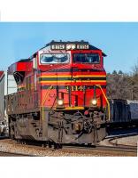 Norfolk Southern #8114 NS HERITAGE Red Black Yellow Stripe Scheme GE ES44AC Diesel-Electric Locomotive for Model Railroaders Inspiration
