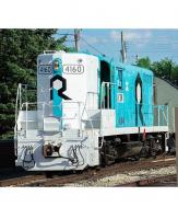Chicago & North Western Railroad CNW #4160 Illinois White Azure Blue Scheme Class EMD GP7 Diesel-Electric Road-Switcher Locomotive for Model Railroaders Inspiration