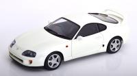 Toyota Supra MK4 (A80) Targa 1993-2002 White 1/18 Die-Cast Vehicle & Scissor Lift Model