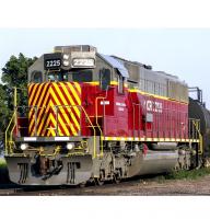 Nebraska Central Railroad NCRC #2225 Grey Red Yellow Front stripes Scheme EMD SD60 Diesel-Electric Locomotive for Model Railroaders Inspiration