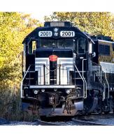 Finger Lakes Railway FGLK #2001 Black Grey Stripes Scheme Class GP38-2 Diesel-Electric Locomotive for Model Railroaders Inspiration