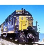 Atchison, Topeka & Santa Fe AT&SF #3359 HO Dark Blue Yellow Front Scheme Class EMD GP35 Road-Switcher Diesel-Electric Locomotive DCC & LokSound