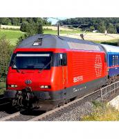 Schweizerische Bundesbahnen SBB/CFF/FFS #460 058 La Côte Red Scheme Class Re 460 Electric Locomotive for Model Railroaders Inspiration