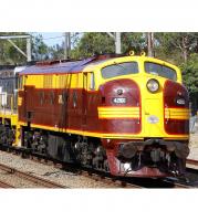 New South Wales Raoilways NSWGR Australia #42101 HO Indian Red Yellow Scheme Class 421 Diesel-Electric Locomotive DCC & LokSound