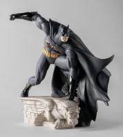 Batman Croaching Atop A Gargoyle Base The Mythical Caped Crusader Statue Diorama