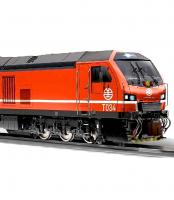 Taiwan Railways Administrationn TRA #T034 Orange White Stripe Scheme Class SALi Diesel-Electric Locomotive for Model Railroaders Inspiration
