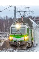 VR-Yhtymä Oy VR Group Finland Suomen White Green-Themed Scheme Class Sr3 (Vectron) Electric Locomotive for Model Railroaders Inspiration