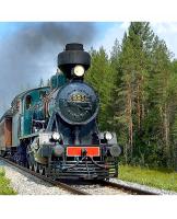 VR-Yhtymä Oy VR Group #995 Finland Suomen Steel Bluish Green Scheme 4-6-0 Class Hv3 (C36) Steam Locomotive & Wood Tender for Model Railroaders Inspiration