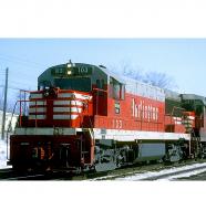 Chicago, Burlington a Quincy Railroad CBQ #103 HO PH II Cab Grey Red White Scheme Class GE U25B U-Boat First Diesel-Electric Locomotive DCC & LokSound