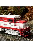 General Electric GE #52 HO Demonstrator Red White Scheme Class GE U25B U-Boat First Diesel-Electric Locomotive DCC & LokSound