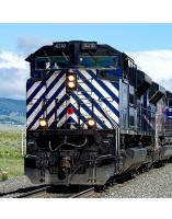 Montana Rail Link MRL #4310 HO Black Dark Blue White Front Stripes Scheme Class EMD SD70ACe Diesel-Electric Locomotive DCC & SoundTraxx Tsunami2