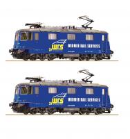 Widmer Rail Services WRS #421 373-2 & 421 381-5 HO Blue White Lettering Class 421 Double Electric Locomotive DCC & Sound (2-Unit Pack)