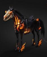 Hell Ranger The Horse In Flames For Sixth Scale Figure