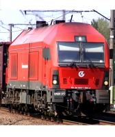 Latvijas dzelzceļš LDz Latvia #ER20 017 Lietuvos Geležinkeliai Red Scheme Class Siemens ER20CF Heavy Freight Diesel-Electric Locomotive for Model Railroaders Inspiration
