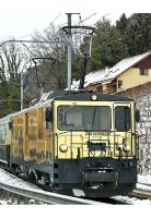 Montreux-Berner Oberland-Bahn MOB SBB/CFF/FFS #6003 Golden Train Du Chocholat Scheme Class GDe 4/4 Electric Locomotive for Model Railroaders Inspiration